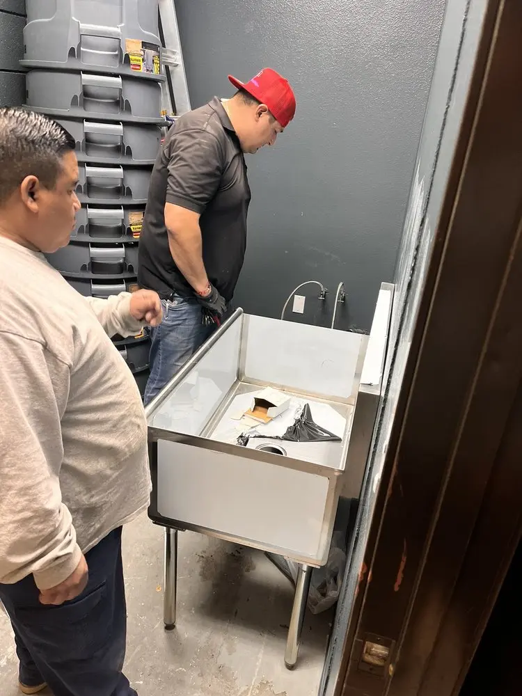 Commercial plumbing and sink installation in The Parkway